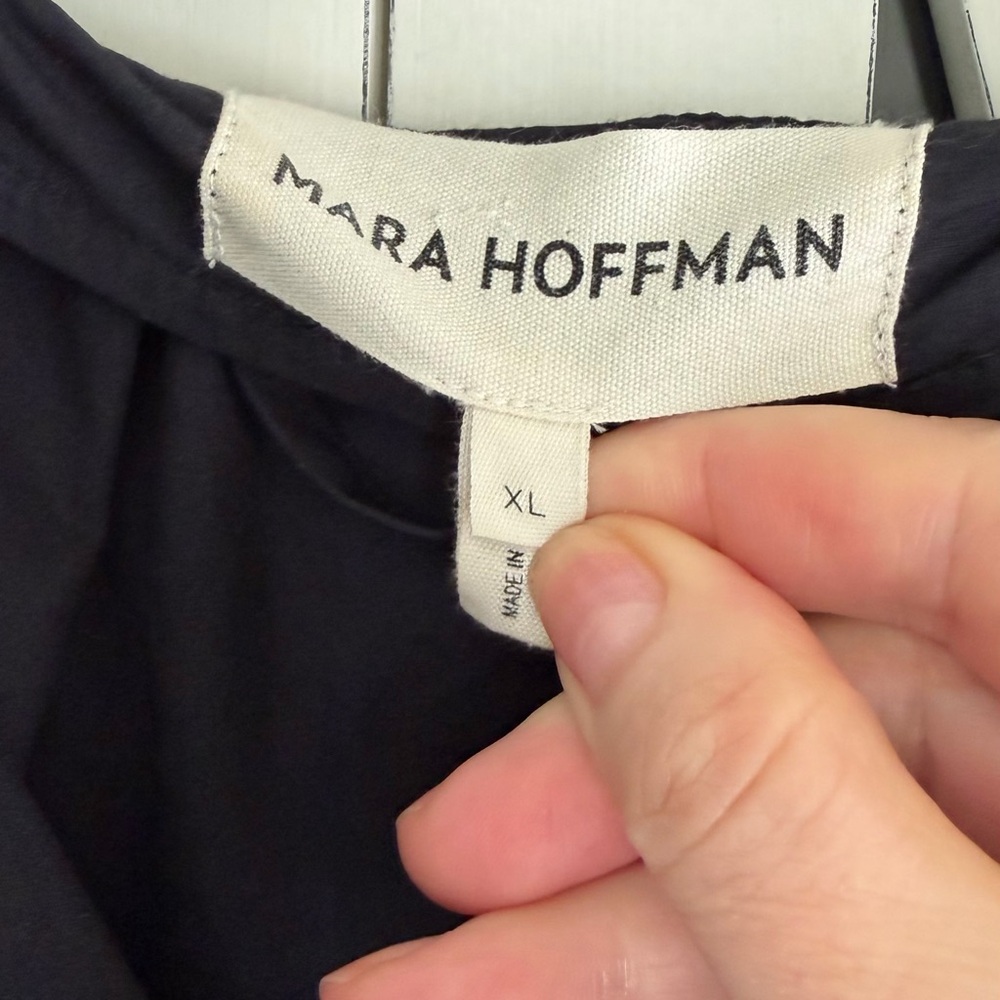 Mara Hoffman Black Cotton Dress - Picture 5 of 5